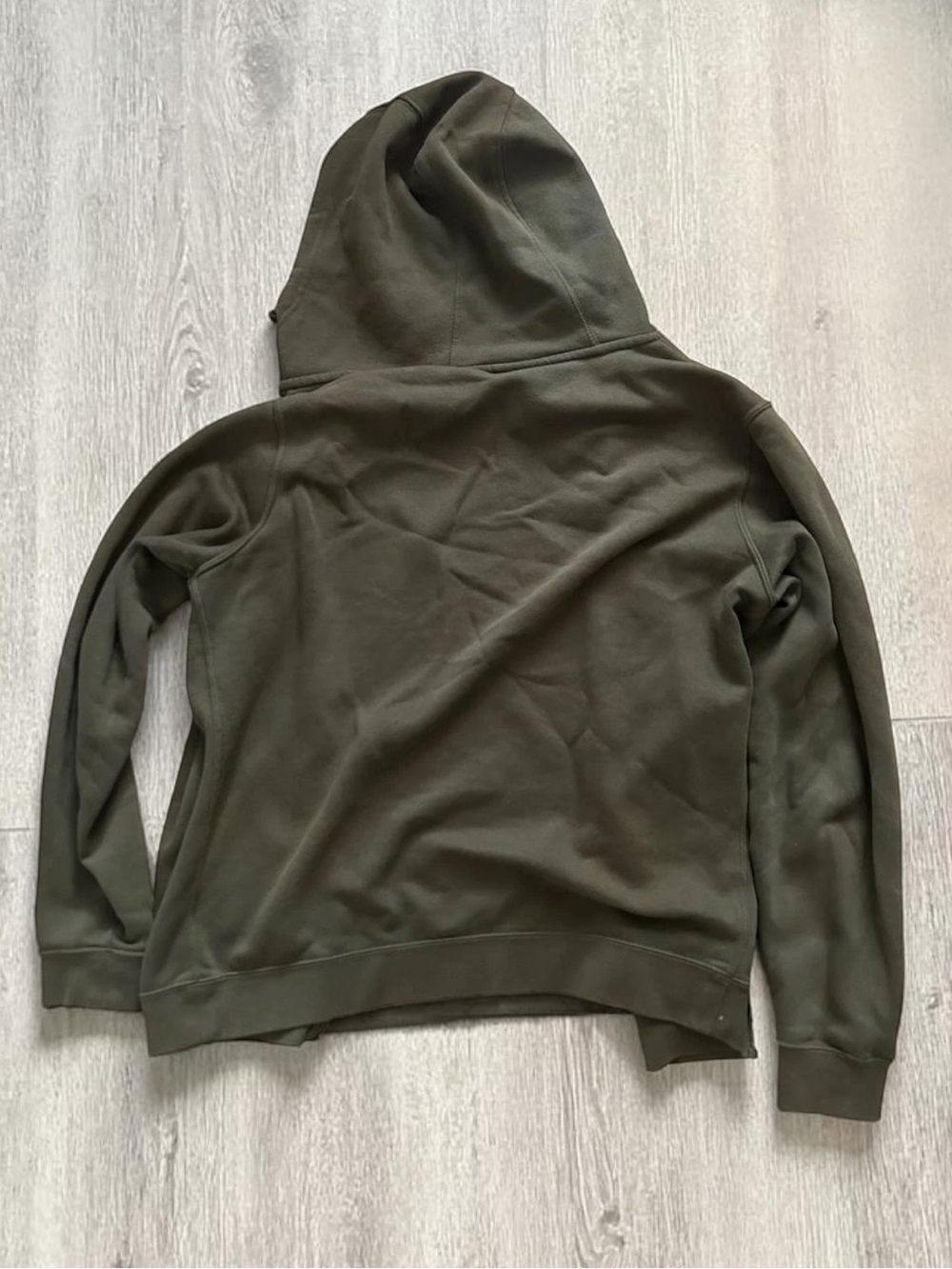 Nike Khaki Green Zip-Up Hoodie - Picture 2 of 2
